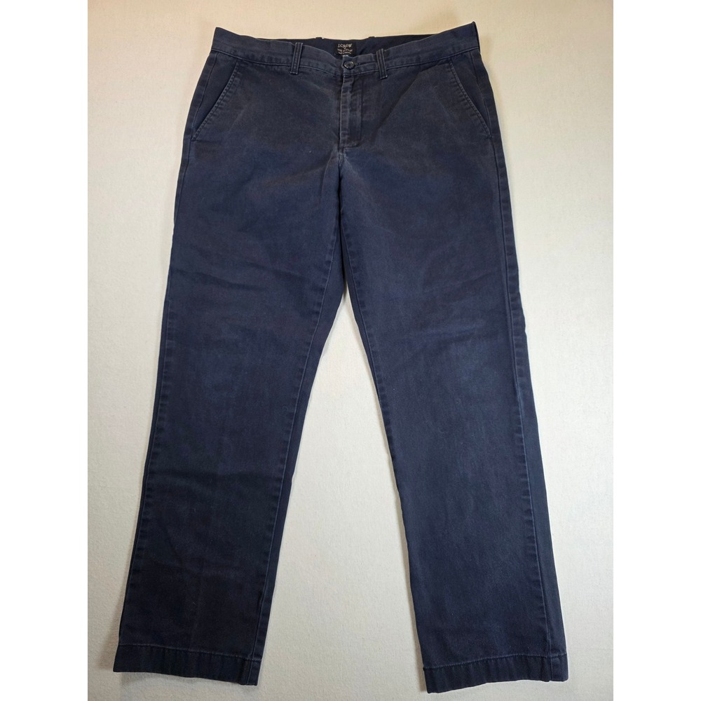 J.Crew Pants The Sutton Mens 33x30 Navy Blue Straight Fit Chino Office Uniform